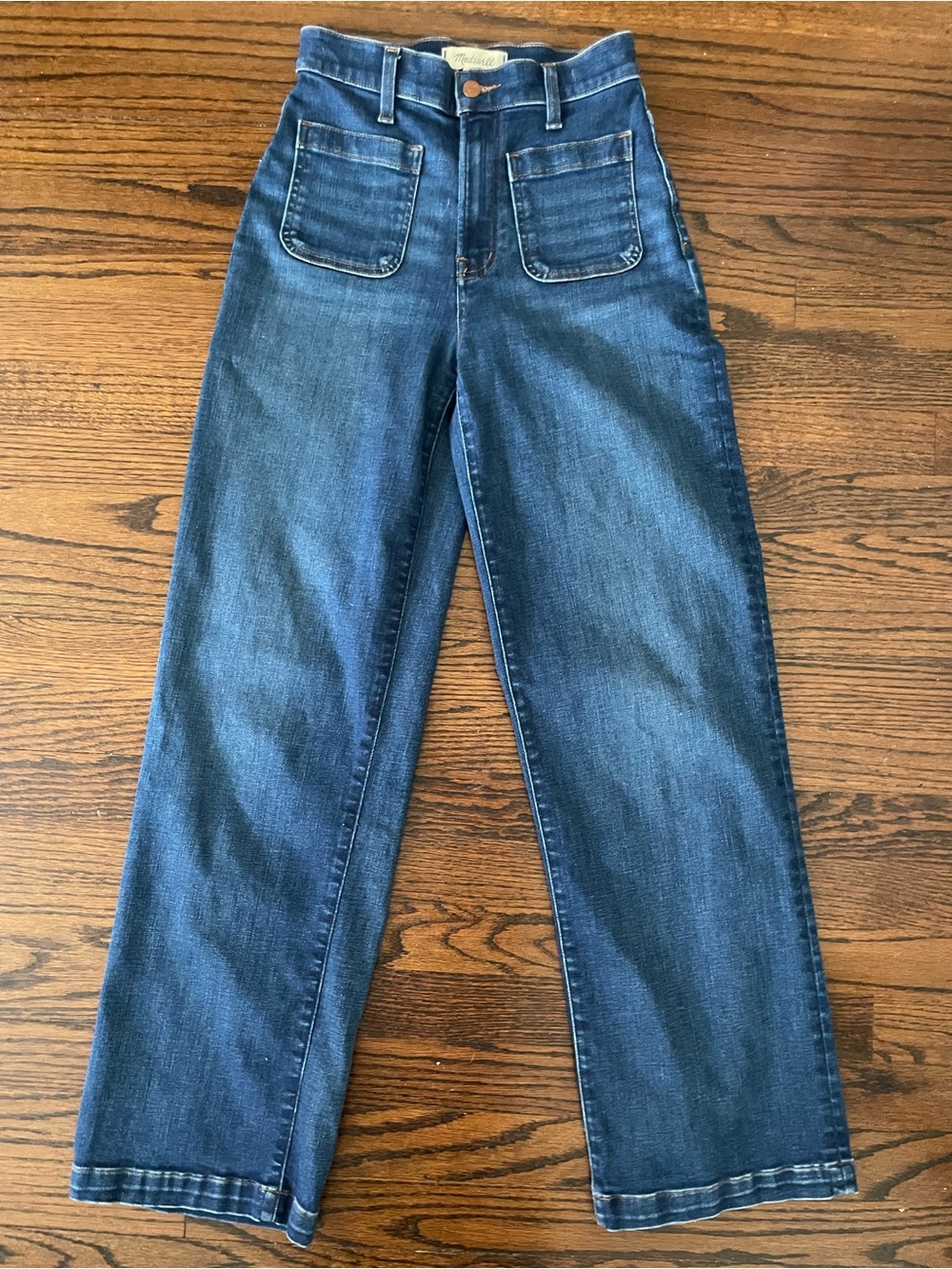 Madewell Emmett Wide‑Leg Jeans – Size 25 – Medium Blue